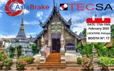 TecSA SRL作为银牌赞助商和参展商在AsiaBrake 2025!